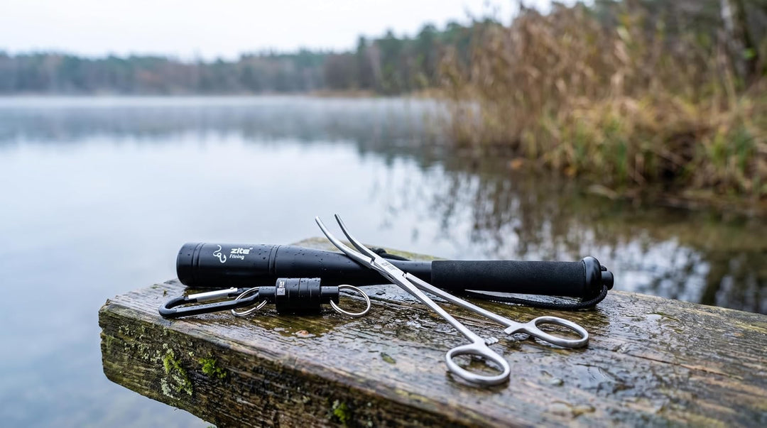 Zite Fishing Teleskop Kescher Angeln 160-210cm I Kescher gummiert 210.0 Zentimeter 2. XL – Set, 210.