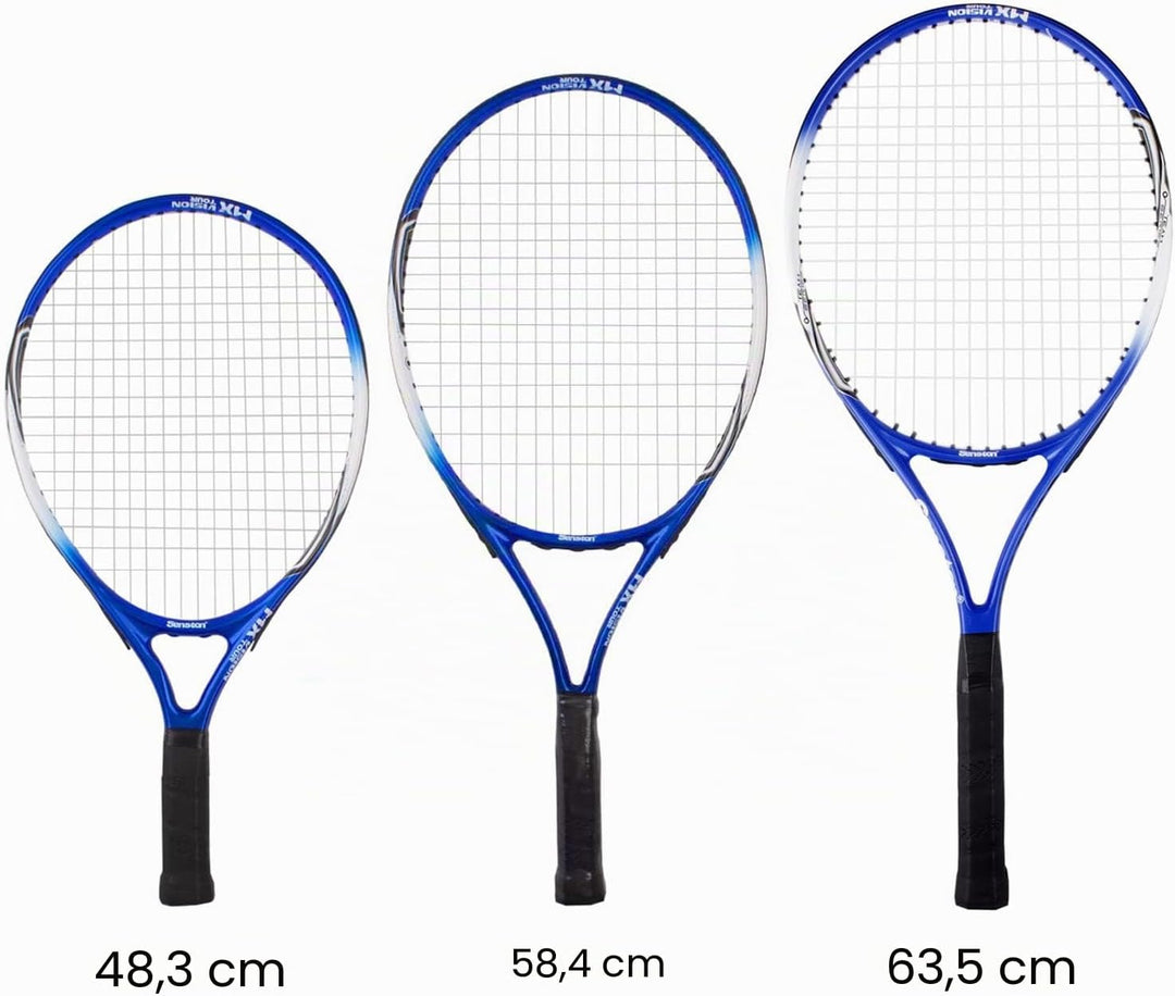 Senston Tennisschläger 19/23/25 One-Piece-Design Tennis Schläger Set mit Tennistasche,Overgrip,Vibra