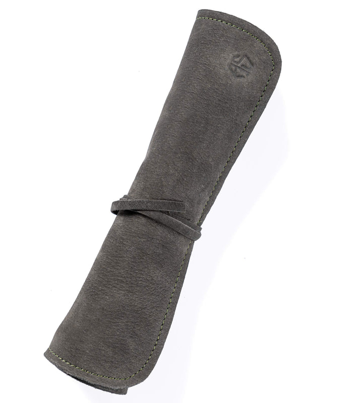 Angus Stoke Hochwertige 7-Fach Echt-Leder Kochmesserrolle Steve – Rolltasche Werkzeugtasche verschli