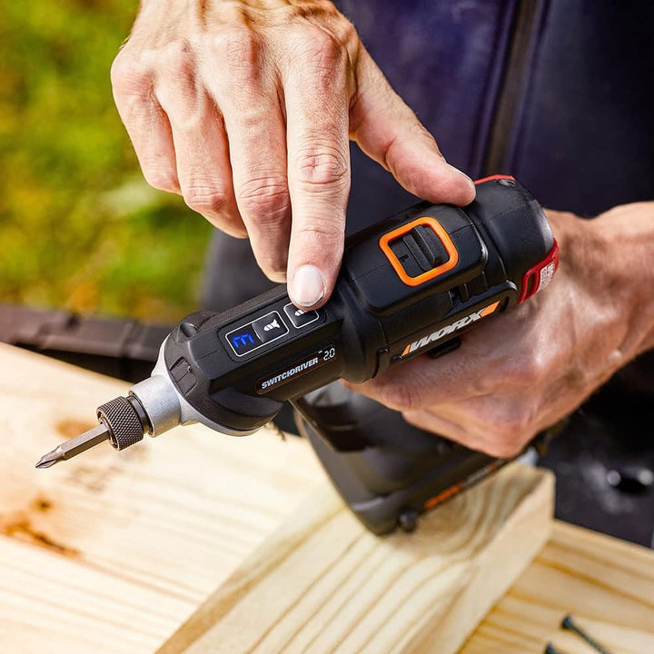 WORX WX177 NITRO Akku-Bohrschrauber Switchdriver 2.0 20V – starker bürstenloser Motor bis 50Nm Drehm