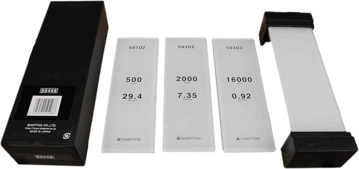 Shapton Glass Stone Kit 500, 2000, 16000, Holder (japan import)