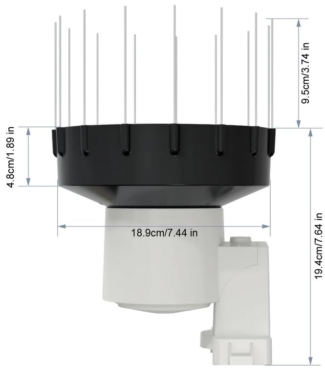 froggit DP80 PRO Drahtloser selbstentleerender Regenmesser-Sensor mit neuen 3,5cm erhöhten Regentric