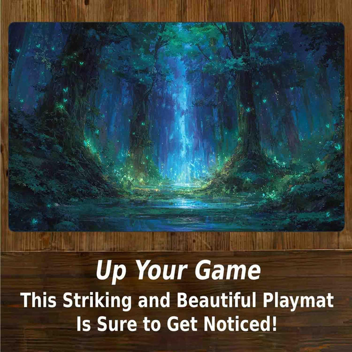 TCG MTG Spielmatte 24 × 14 - Premium-Spielmatte mit genähtem Rand mit glatter Stoffoberfläche und ru