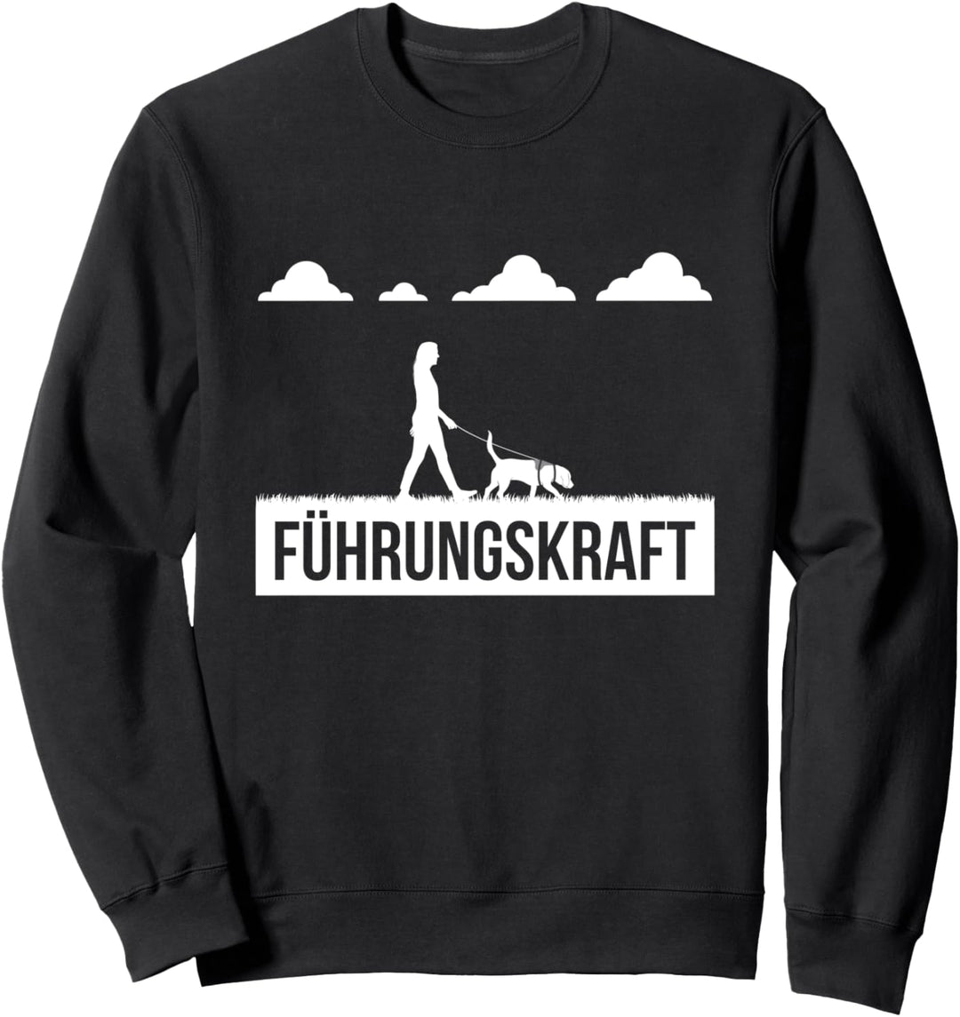 Führungskraft Mantrailing Hundesport Fährtenhund Spruch Sweatshirt
