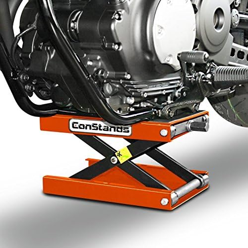 ConStands - Motorrad-Hebebühne für Chopper/Custombike Hydraulisch Sicherung Orange CB58511