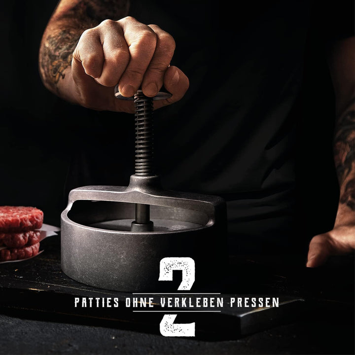 professional XL Burger Press | non-stick coating | 4.9 Inch Hamburger Patty Maker | for perfect Patt