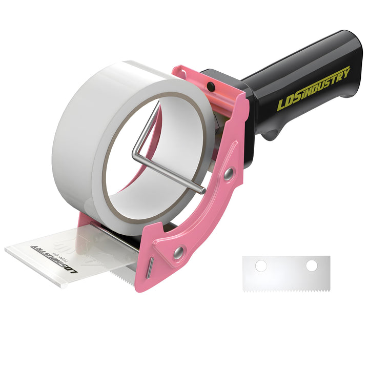 Schnellwechsel-Klebebandabroller mit Klebeband und extra Klinge, 50 mm, leicht, ergonomisch, industr