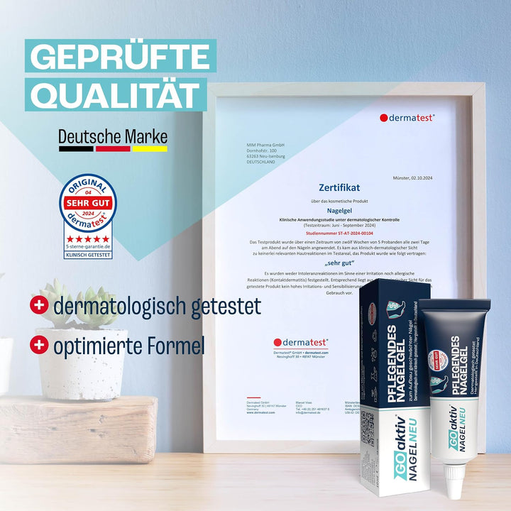 GOaktiv® NAGELNEU 10ml | Nail Care | Intensive Nagelpflege für veränderte & befallene Nägel | Mit Ur