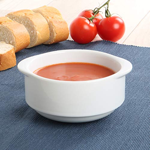 Holst Porzellan STB 001 Universal Suppentasse 0,30 L Bankett, weiss, 10.5 x 10.5 x 5.5 cm, 6 Stück B