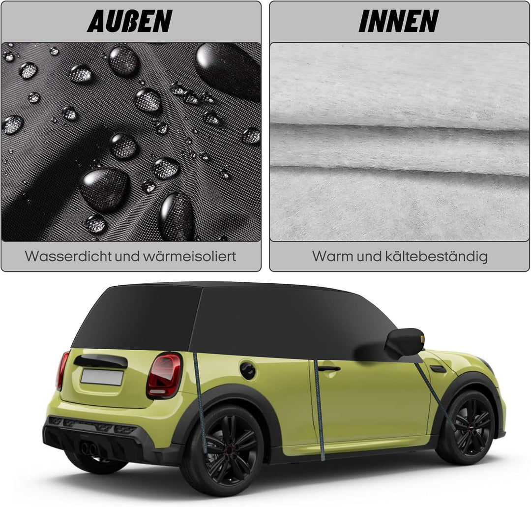 Autoabdeckung für Mini Cooper 3 Door 2000-2025, Halbgarage, Für Mini Cooper 3 Door 2000-2025