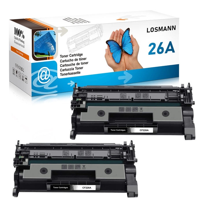 LOSMANN CF226A Tonerkartusche Kompatible für HP 26A CF226A 26X CF226X für HP Laserjet Pro M402dn M40