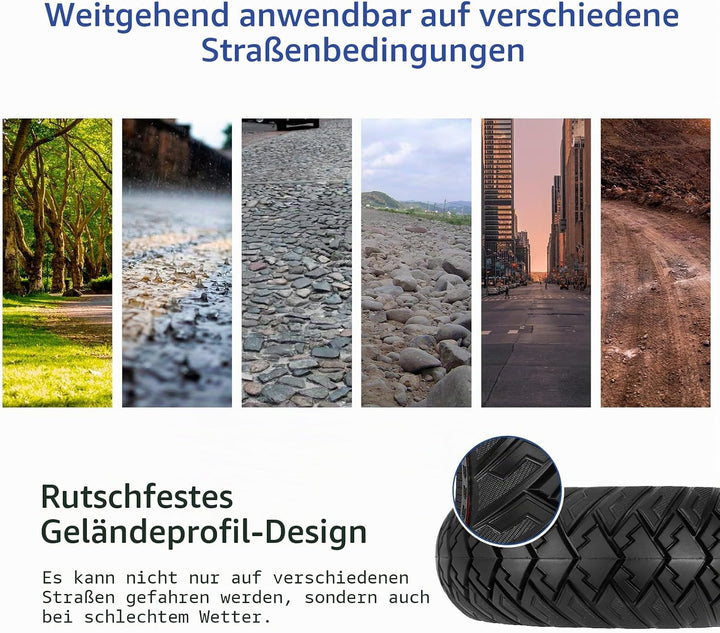 Ulip 10 x 3/255 x 80 (80/65-6) Reifen für Elektroroller, 10 Zoll, Ersatzreifen, vorne oder hinten, f
