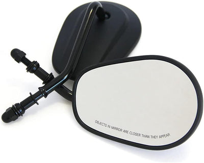 8mm Schwarzer Motorrad Rückspiegel Seitenlenker Rückspiegel für Sportster XL1200 883 48 Dyna Softail