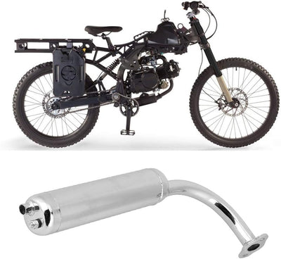 Auspuffrohr Universal Auspuff Schalldämpfer für Elektrofahrrad Motor 80ccm 60ccm 49ccm 50ccm