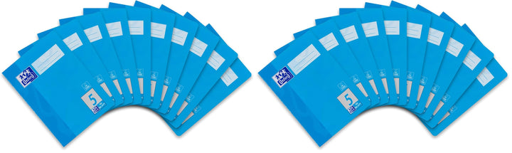 Oxford Schulheft A5, 32 Blatt, Lineatur 5, kariert, 10 Stück (Packung mit 2) 32 Blatt (Packung mit 2