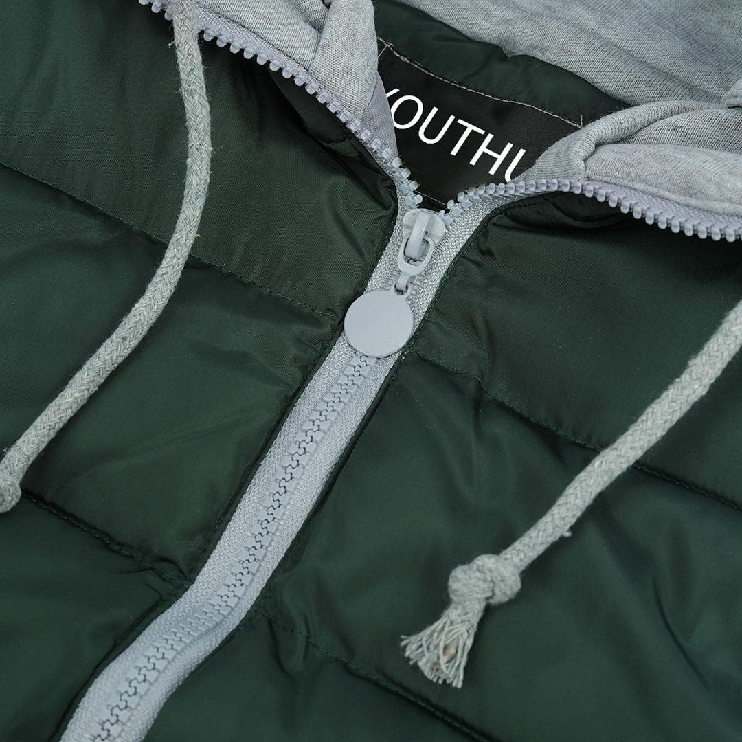 YOUTHUP West Damen Steppweste mit Kapuze Leicht Winterweste Freizeit Outdoor Ärmellos Jacke Gilet Bo