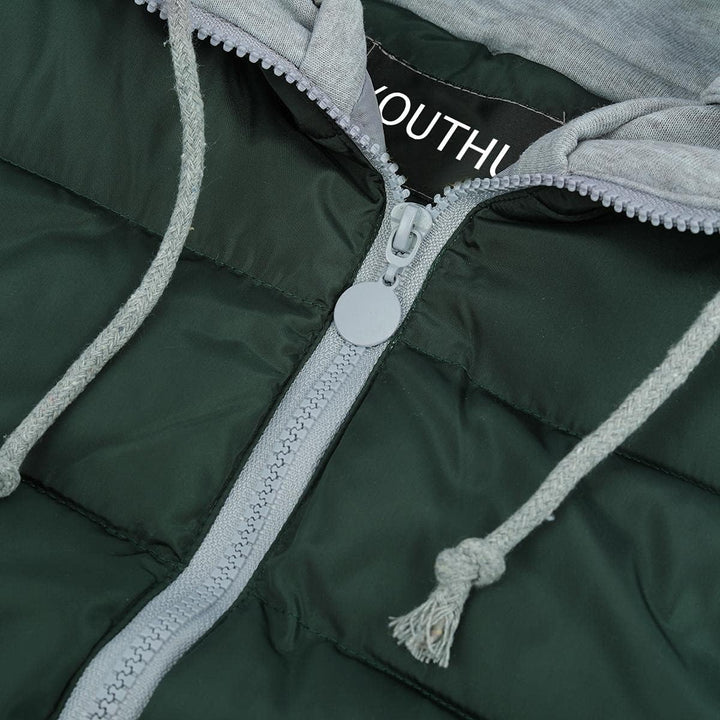 YOUTHUP West Damen Steppweste mit Kapuze Leicht Winterweste Freizeit Outdoor Ärmellos Jacke Gilet Bo