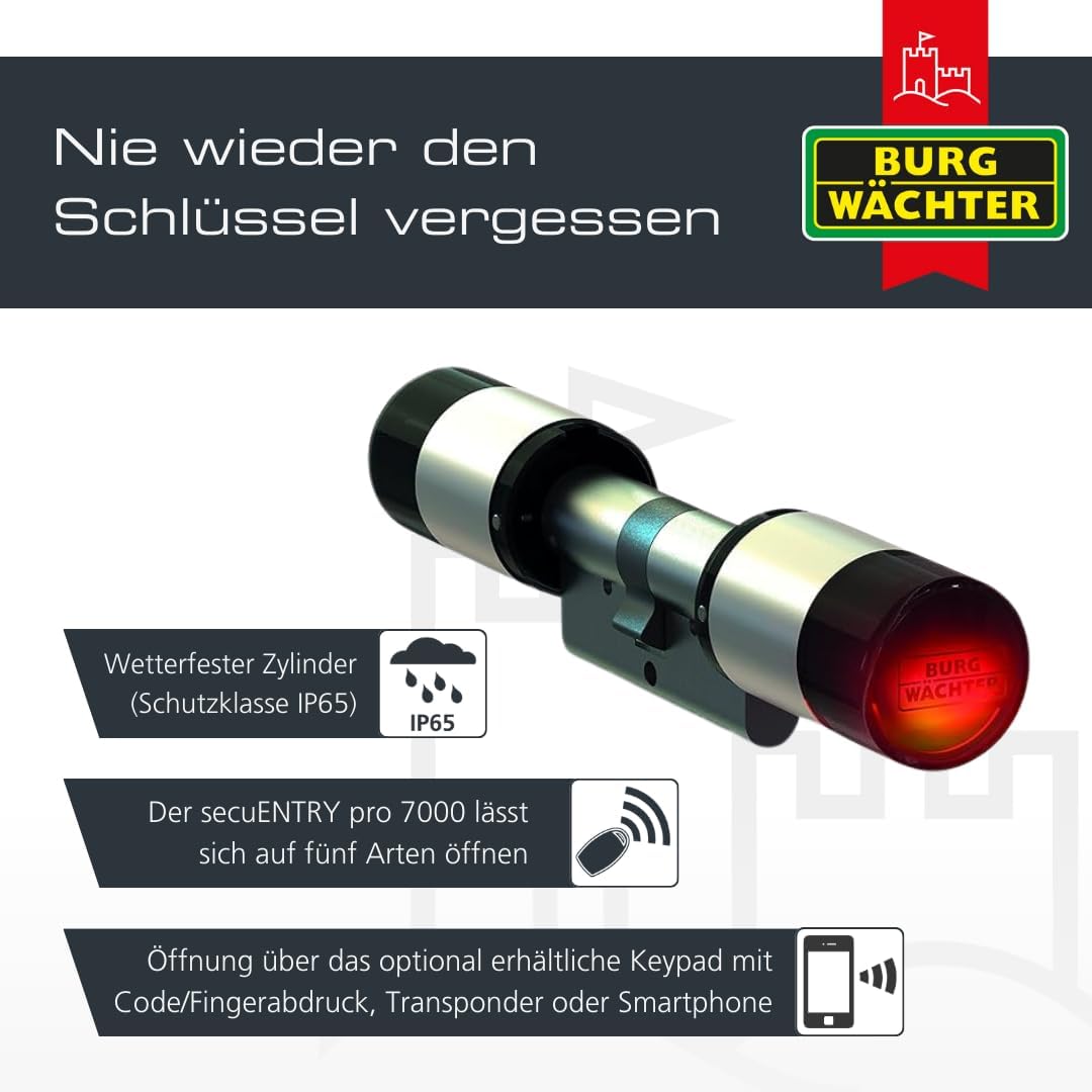 Burg-Wächter secuENTRY pro 7000 Zylinder Elektronisch