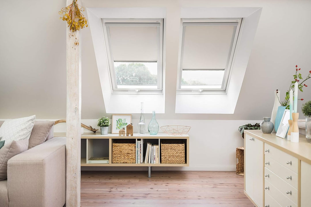 Lichtblick Dachfensterplissee, Stoff, Creme, 49,3 x 94 cm (F6) (B x L) 49,3 x 94,0 cm (F06) (B x L)