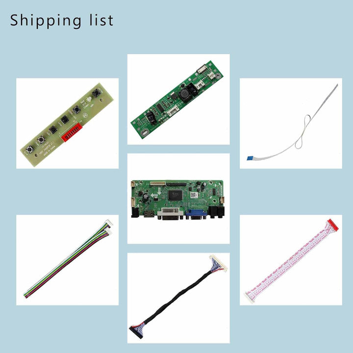 VSDISPLAY HDMI DVI VGA Audio LCD Controller Board für 21,5" 23" LM215WF4-TLE8 LM230WF5-TLD1 LC230EUE