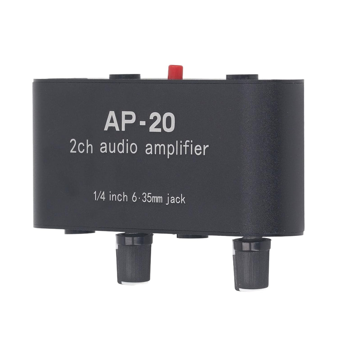 Tonvorverstärker, 0-20 DB 2CH 1/4 Zoll 6,5 Mm Tonverstärker DC 5-12 V für Mikrofone