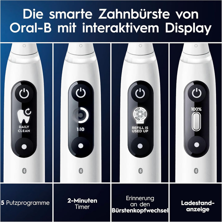 Oral-B iO Series 7 Elektrische Zahnbürste/Electric Toothbrush, 2 Aufsteckbürsten, 5 Putzmodi für Zah