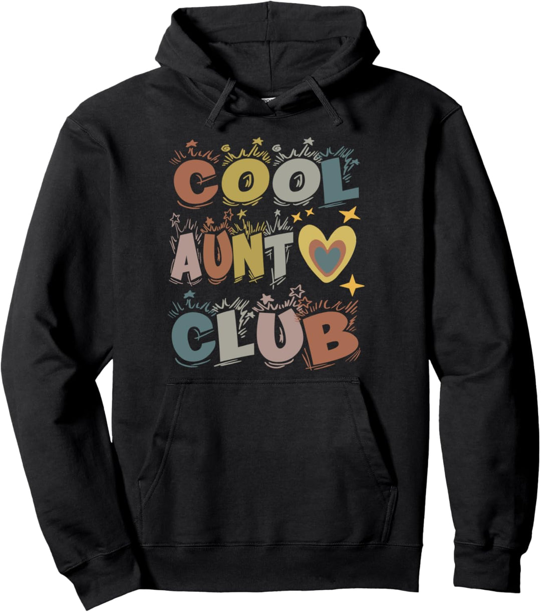 Cool Aunt Club Lustiges buntes Lächeln Coole Tante Club Tanten Pullover Hoodie