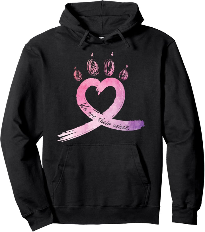 We Are Their Voices Wir sind eure Stimmen Tierleid stoppen Pullover Hoodie