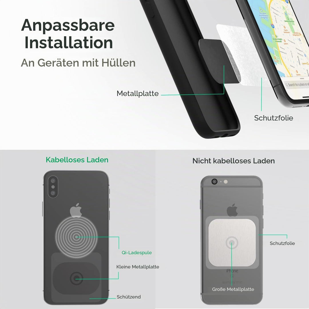 iOttie iTap 2 Magnetic Air Vent Car Mount Halterung für iPhone XS Max R 8 Plus 10 W für Samsung Gala