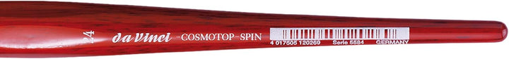 da Vinci 5584 Watercolor Series CosmoTop Spin Pinsel, spitz, oval, Synthetik mit rotem Griff, Grösse