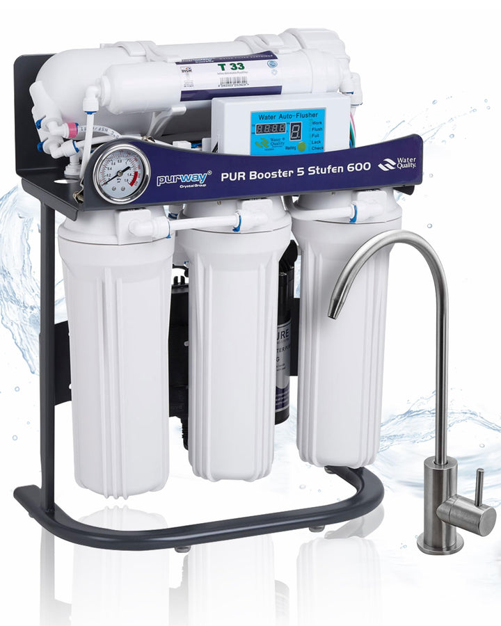 PUR Booster 5 Stufen 600 GPD tanklose Umkehrosmoseanlage