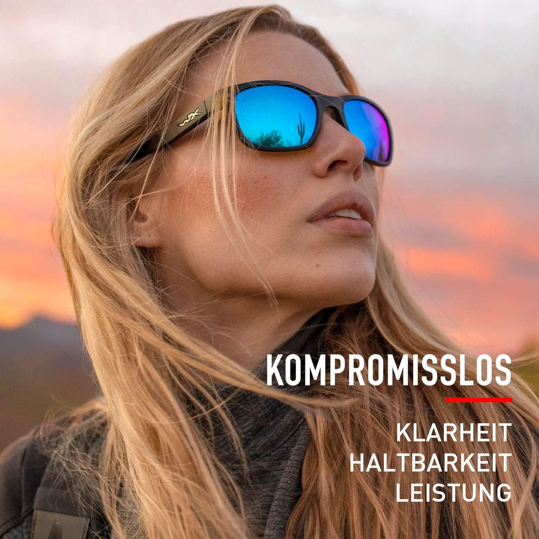 Wiley X │ WX Helix | Sonnenbrille Herren Sonnenbrille Damen │ Polarisiert │ Sport Outdoor Fahrradbri