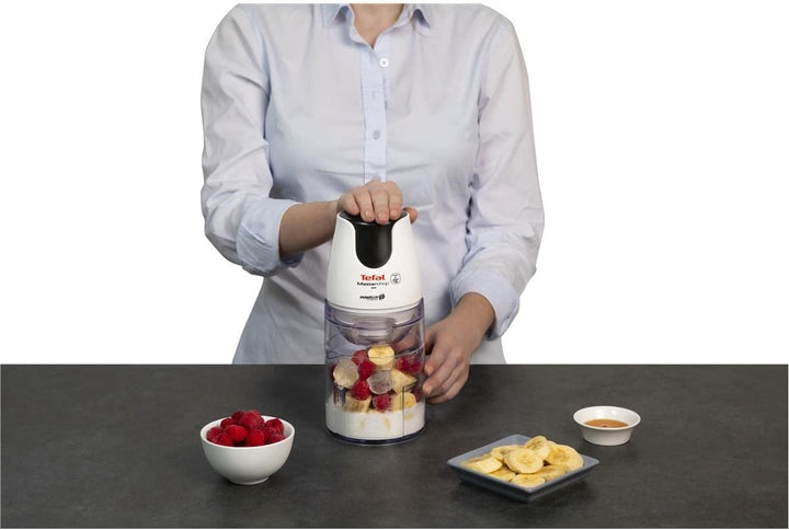 Tefal MB450B Elektrischer Essenszerkleinerer, 0,5 l, transparent, weiss, 500 W, 0,5 l, transparent,