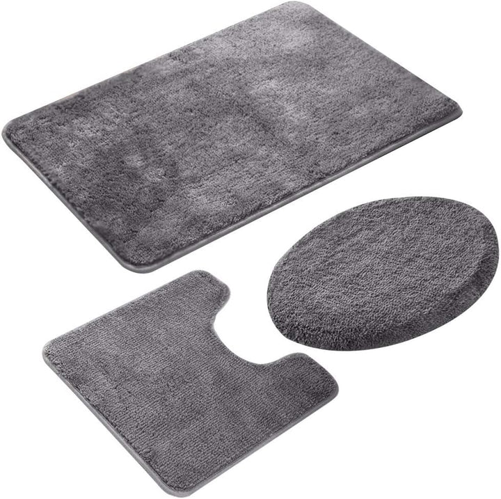 ele ELEOPTION Badezimmer-Set,rutschfeste Badematte schnelltrocknend weich wasserabsorbierend stilvol