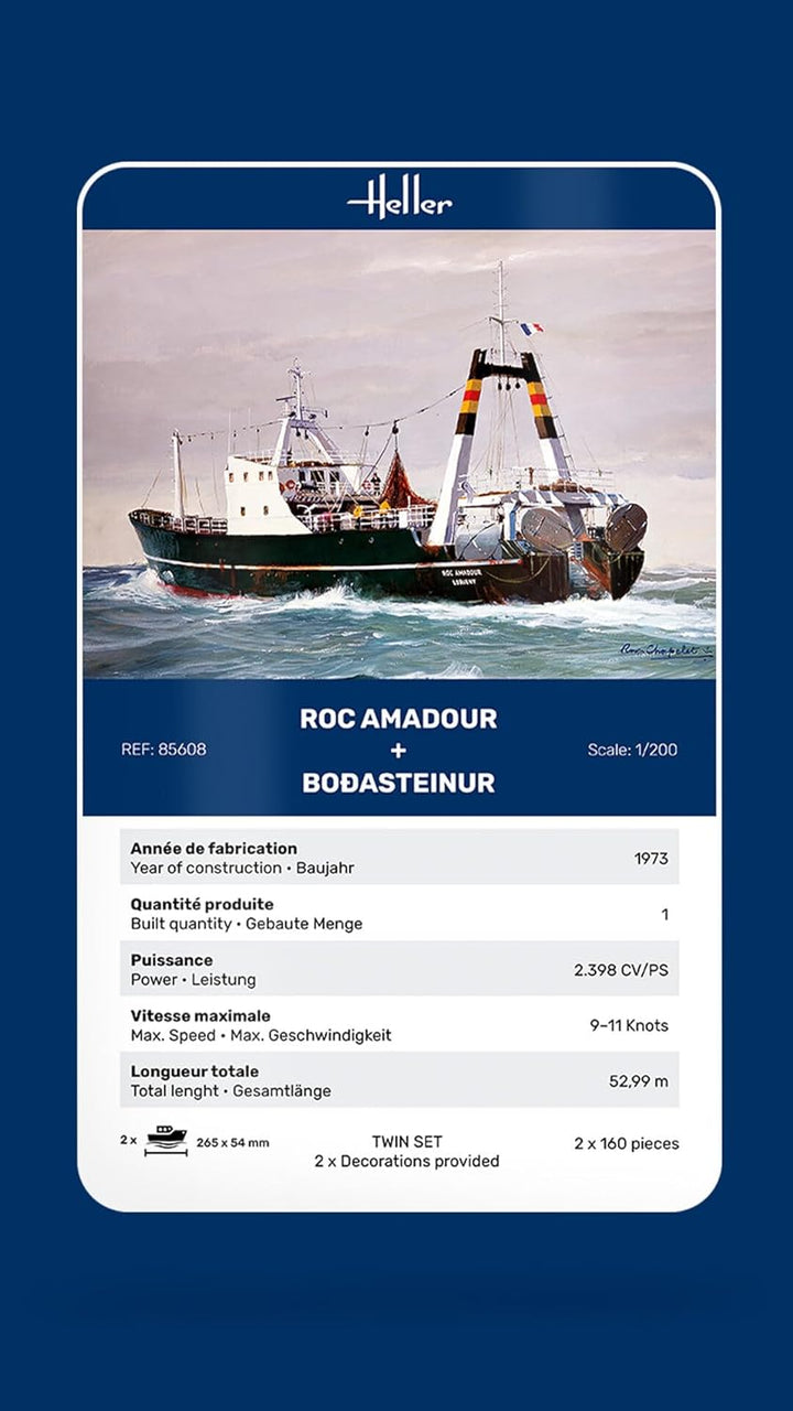Heller 85608 - 1:200 ROC AMADOUR + BODASTEINUR Twinset - Neu