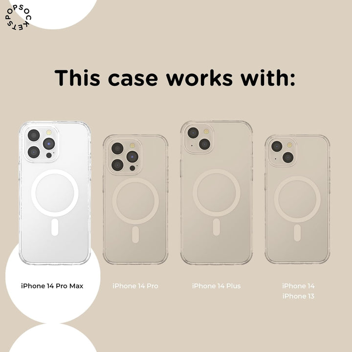 PopSockets: PopCase PlantCore für MagSafe - Hülle für iPhone 14 Pro Max mit Abnehmbarem PopGrip Slid