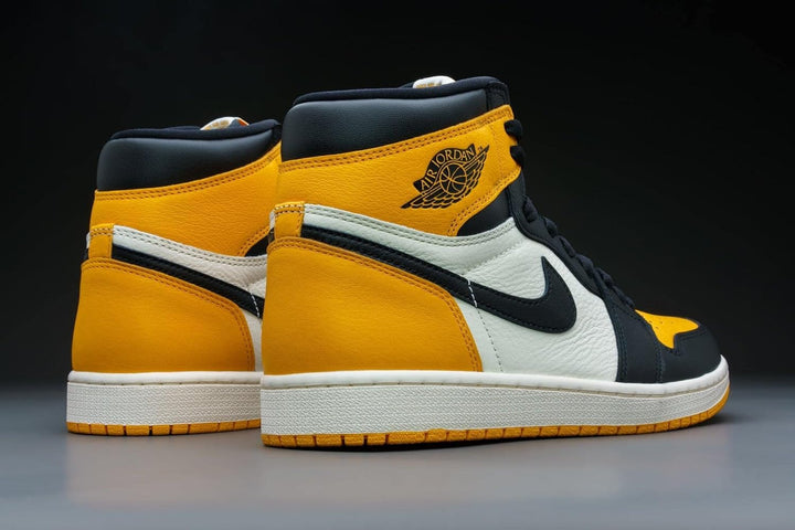 AIR JORDAN 1 Retro High OG Yellow Toe 555088-711 Size 45