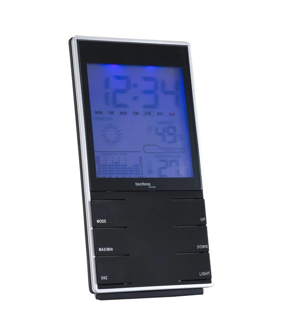 Technoline Wetterstation WS 9120 mit Vorhersage von Wettersituation, Innentemperatur und Temperaturh