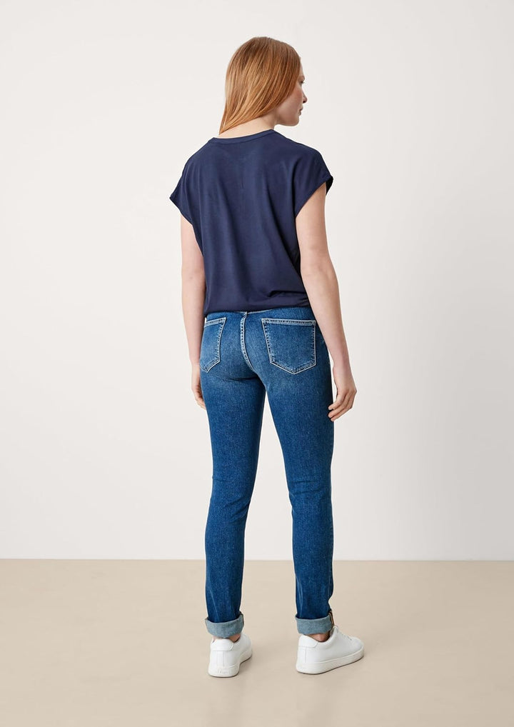 s.Oliver Jeans Betsy/Slim Fit/Mid Rise/Slim Leg 34W / 30L Medium Blue, 34W / 30L Medium Blue