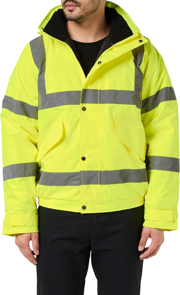 Portwest Bomberjacke mit Reflexstreifen Leuchtend, S