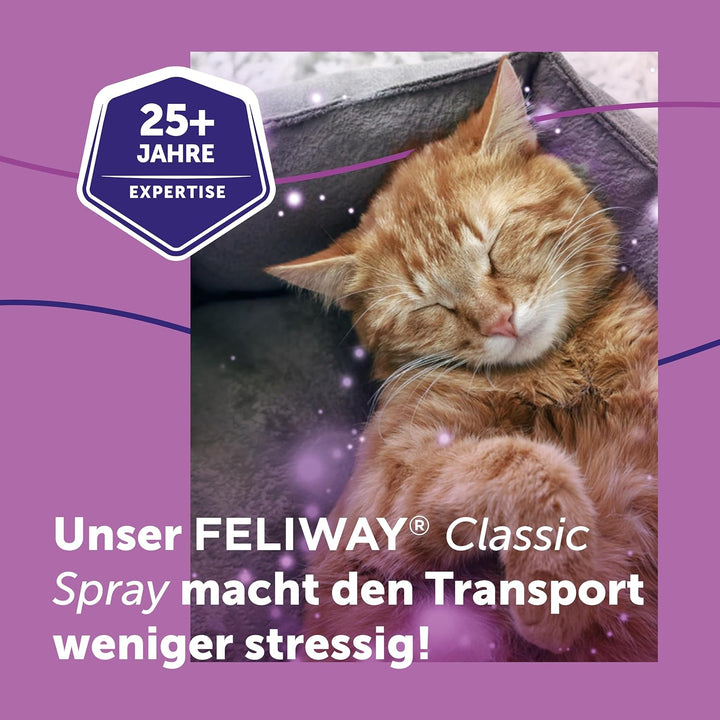FELIWAY Classic Transport Spray für Katzen | Stressfreie Reise & Transport | sorgt für Entspannung b