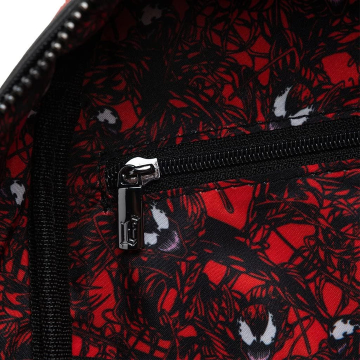 Loungefly Marvel Glow in the Dark Carnage Cosplay Mini-Rucksack, Mehrfarbig, Einheitsgrösse, MVBK021