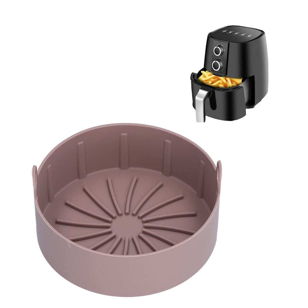 Heissluftfritteuse Silikon Topf, 16 cm ‑20℃‑220℃ Runder Wiederverwendbarer Elektrischer Fritteusenko
