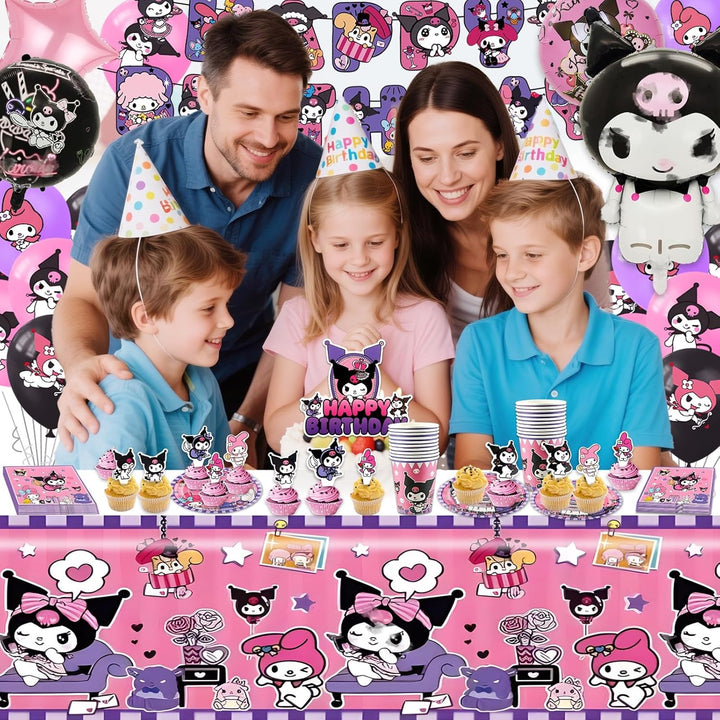 Pappteller Kindergeburtstag Mädchen Kur- Romi Geburtstag Geschirr Set Geburtstagsdeko Partygeschirr