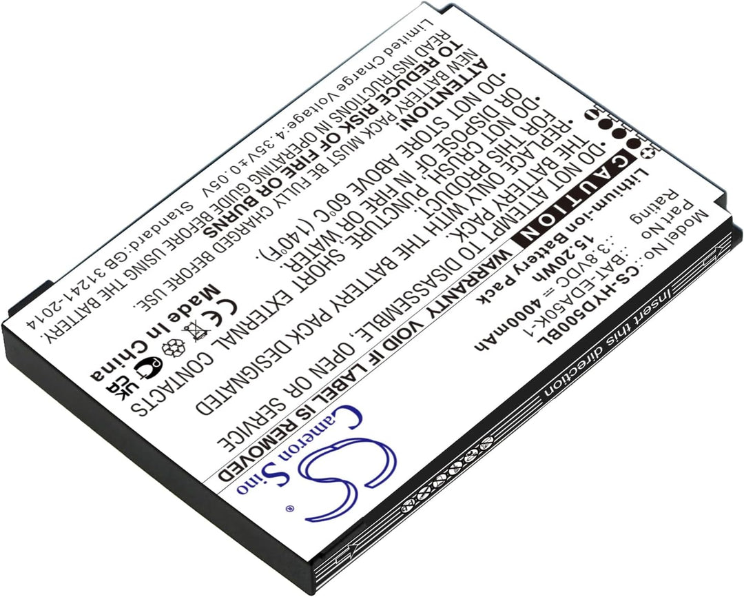 TECHTEK akku Kompatibel mit [Honeywell] EDA50K, ScanPal 50 Ersetzt BAT-EDA50K-1