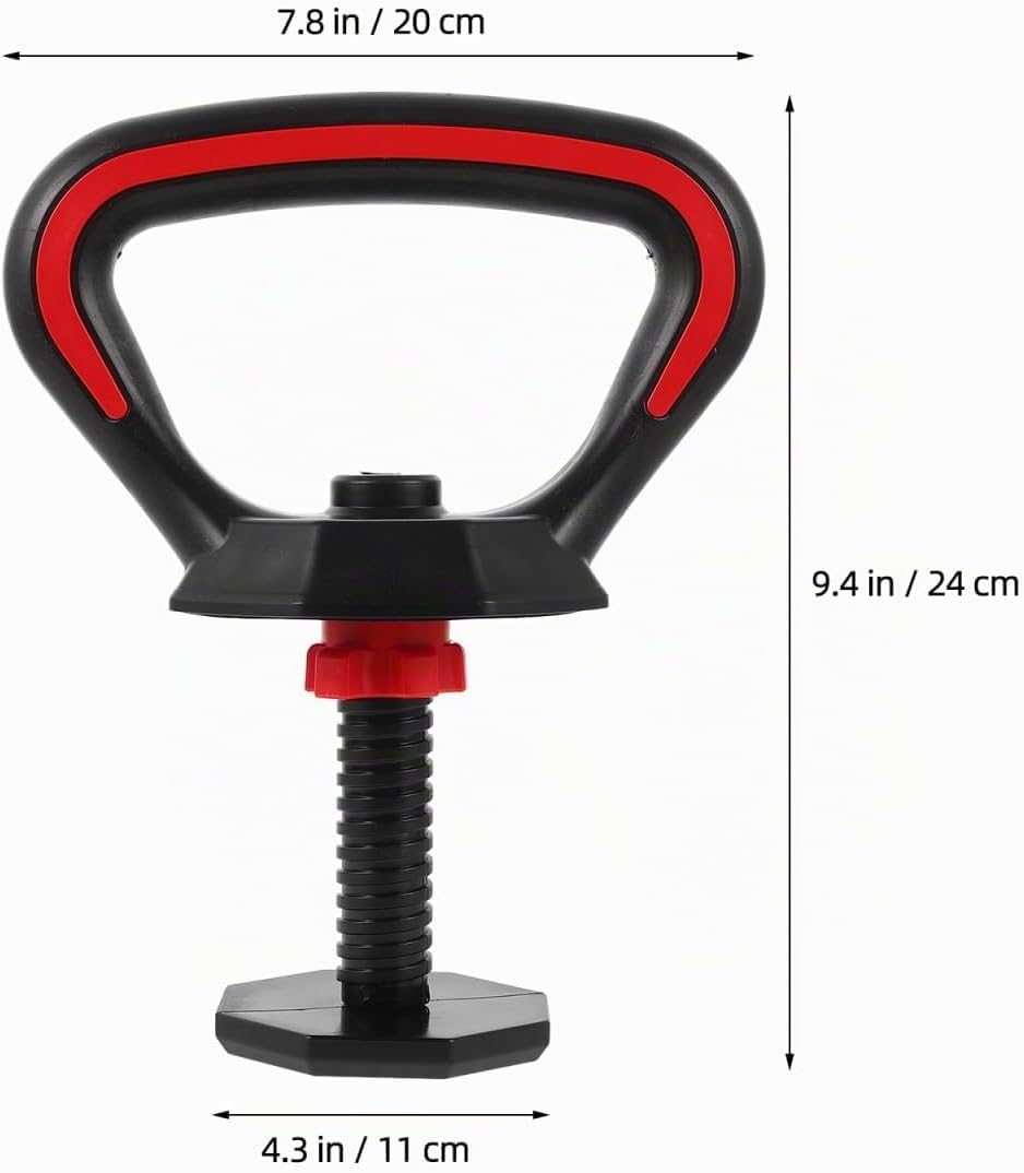 Healeved Verstellbarer Kettlebell Griff aus Robustem Kunststoff Ergonomisch Geformt Verschleissfeste