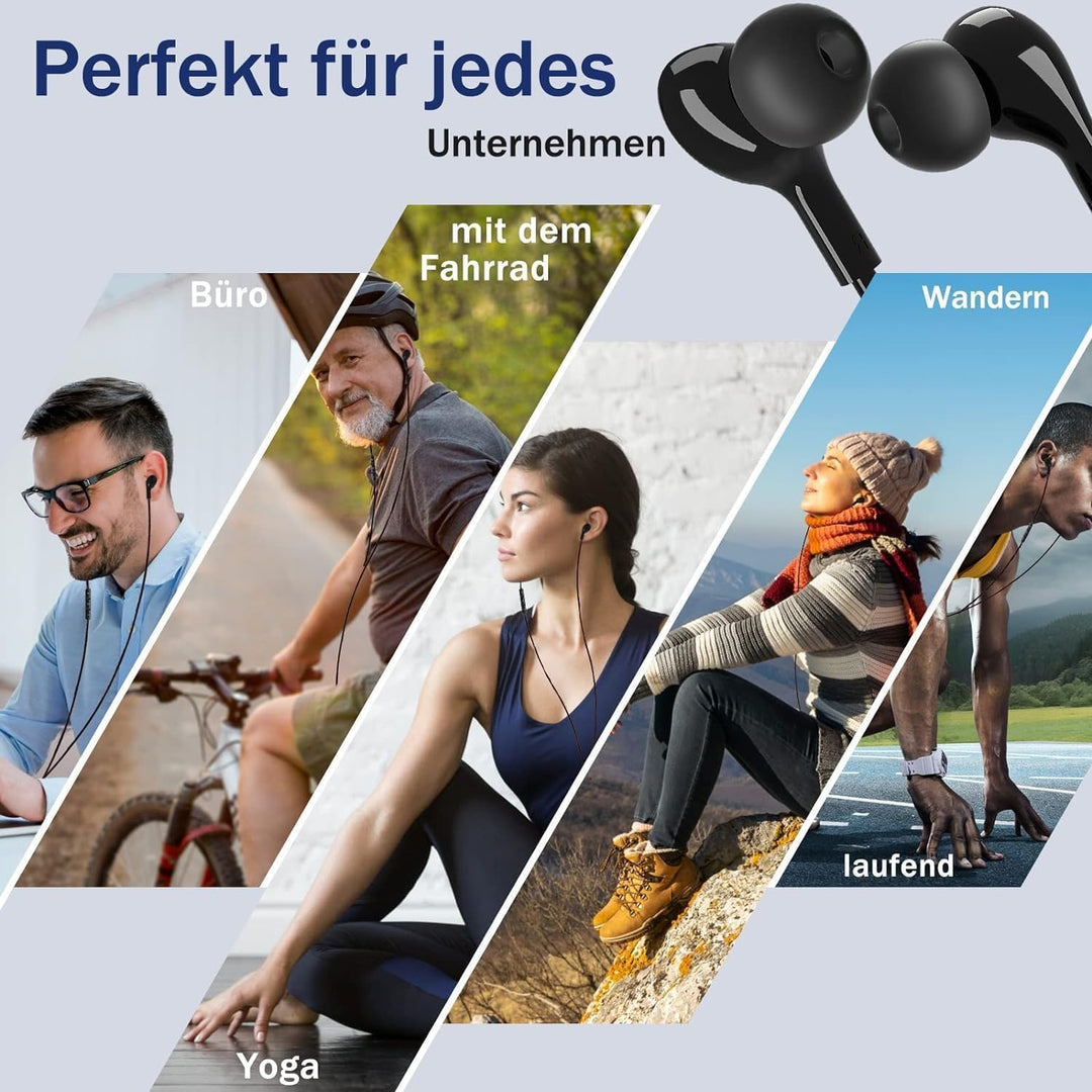 USB C Kopfhörer mit Mikrofon,In-Ear Kopfhörer für Samsung Galaxy S24 S23 Ultra S22 S21 S25 FE A56 A5