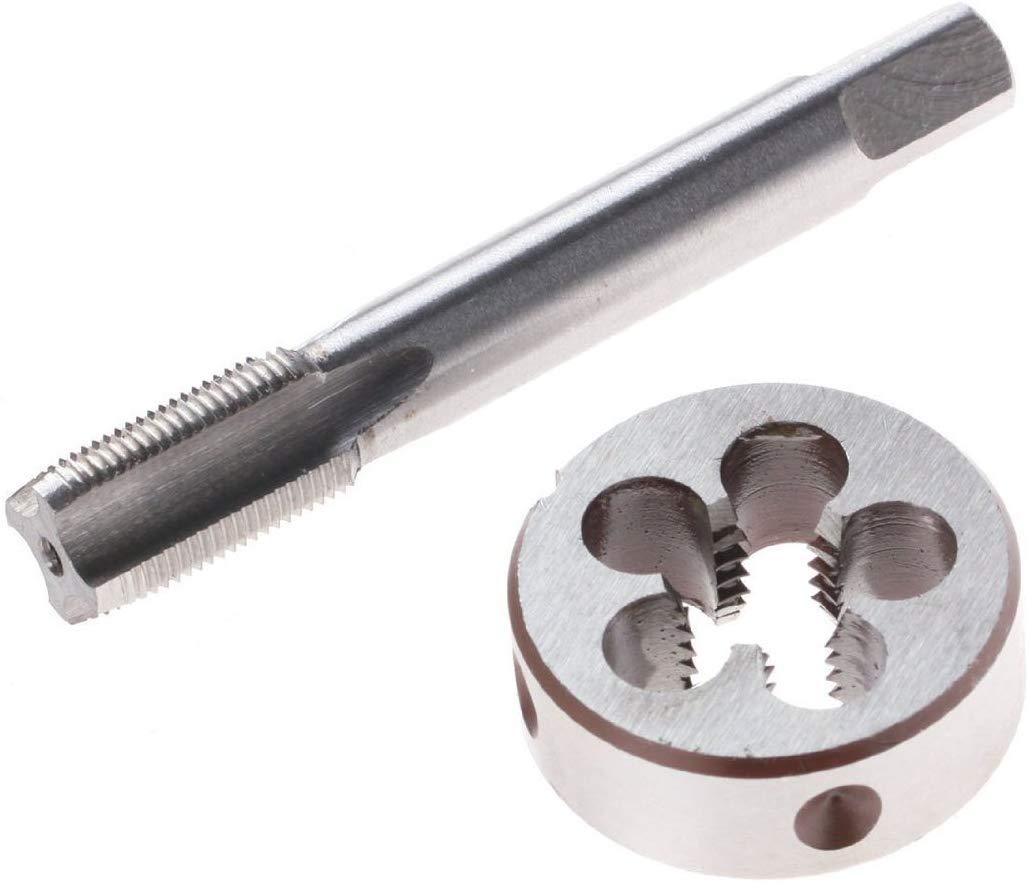 MonLiya NEU 14 mm 14 X 1 links Hand Gewindebohrer und Schneideisen Set(M14 x 1 mm)