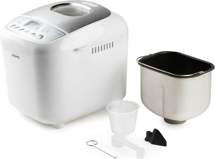 DOMO B3976 Brotbackautomat 500-750-1000gr - 17 Programme - inkl. glutenfreiem Programm - mit Timer -