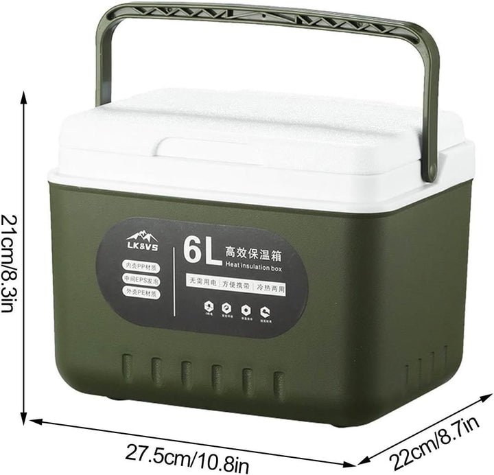 6L Kühlbox Thermobox Isolierbox Warmhaltebox Kühlen Und Wärmen Eisbox Lange Isolationszeit Hochleist